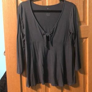 American Eagle soft and sexy knot top